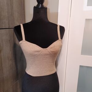 Aritzia Wilfred Bustier sweater tank top